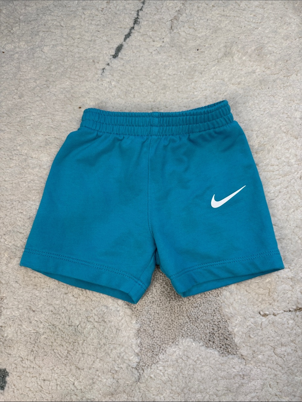 Nike Kids Teal Swoosh Athletic Shorts